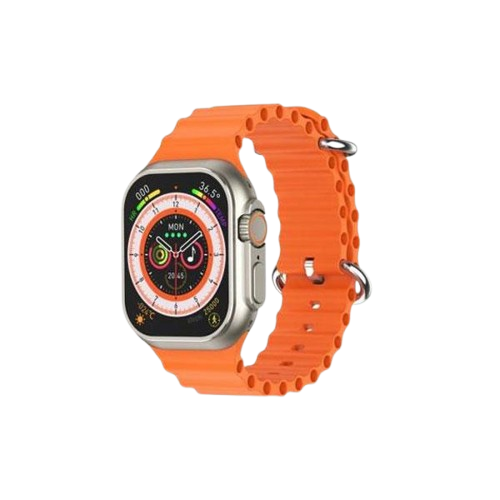 V200 NEW FASHION ULTRA 2.2 LARGE SCREEN IP68 WATERPROOF SPORT SMART WATCH WITH WearFit pro APP ORANGE