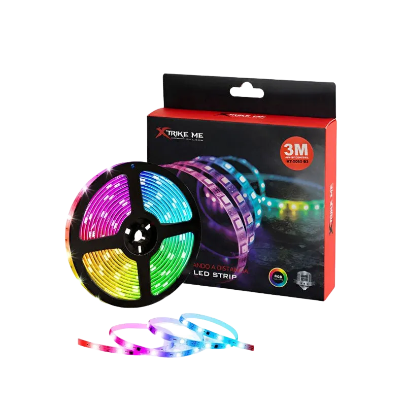 Xtrike Me Xtrike Me Ht-5050-b3 Bluetooth V4.2 Rgb Led Strip With App Control