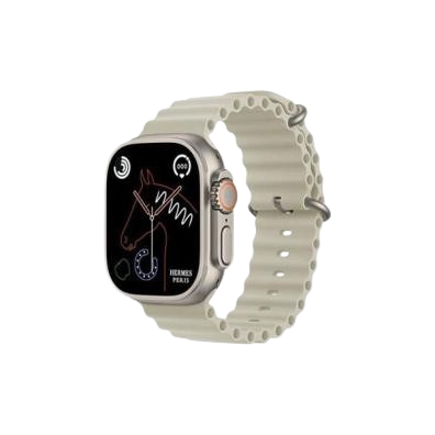 HK10 ULTRA 3 2.02 AMOLED DISPLAY G-SENSOR AI FEATURES WITH WEARFIT PRO APP 2 STRAPS SILVER
