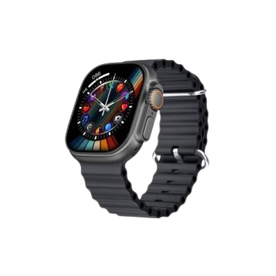 Hk10 Ultra 3 2.02 Amoled Display G-sensor Ai Features With Wearfit Pro App 2 Straps Black