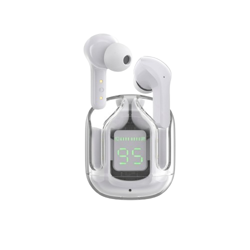 Air 31 Tws Original With Big Packing Transparent Earbuds Bluetooth 5.3v White