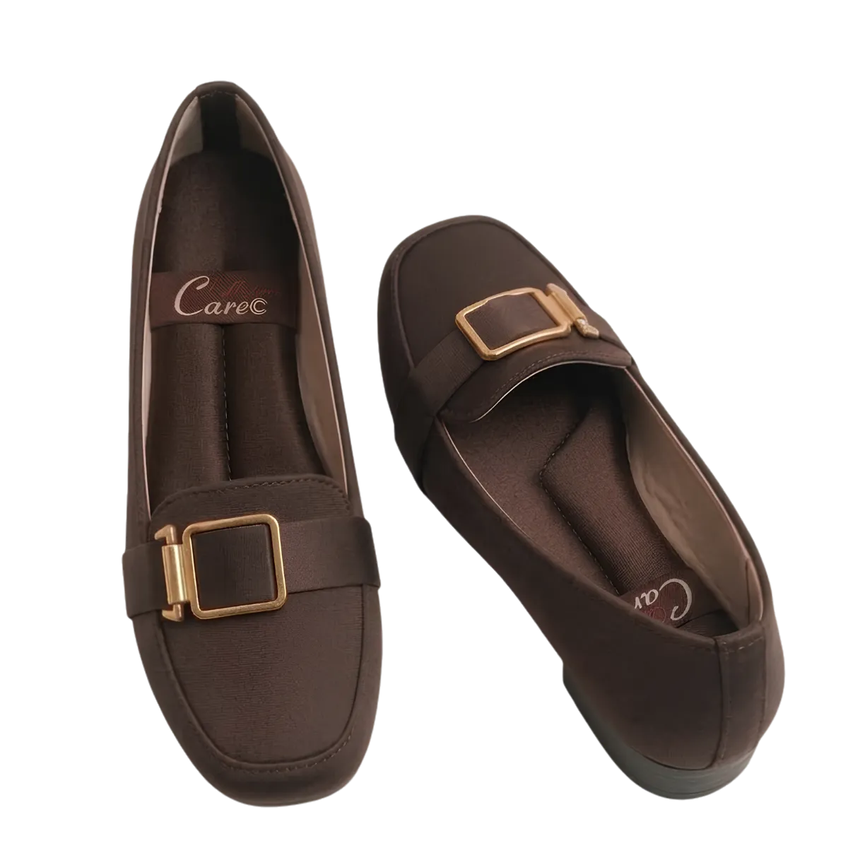 Women's Slip-On Loafers with Buckle Detail