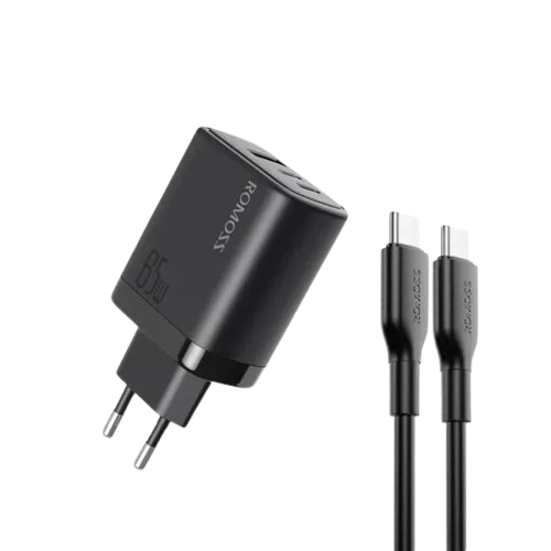 Romoss Ac65h Eu 65w Laptop And Mobile Fast Charger With Cable